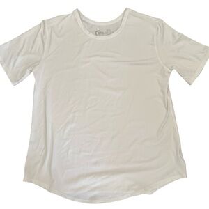 Zyia White Short Sleeve Top, Size XXL (fits like XL), comfort,‎ loungewear